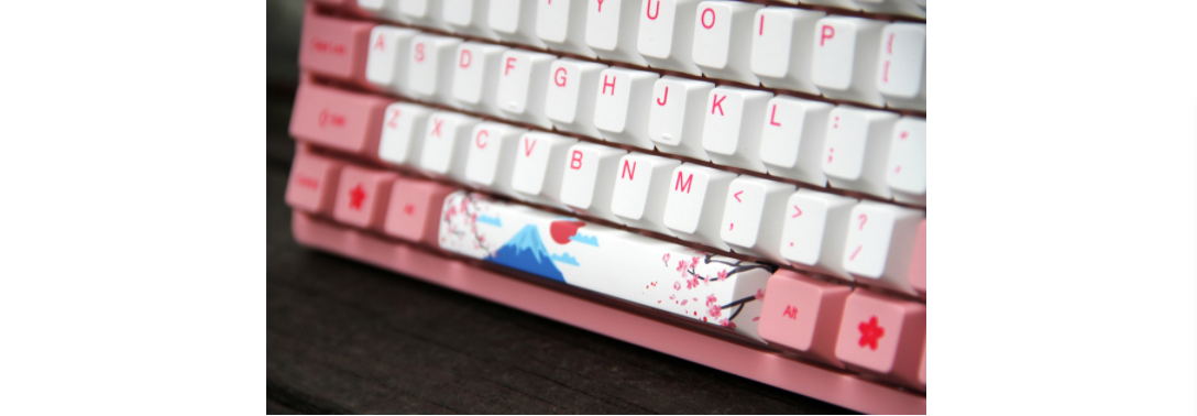 Bàn phím AKKO 3108 V2 World Tour Tokyo (AKKO Switch pink) trang bị bộ keycap pbt cao cấp